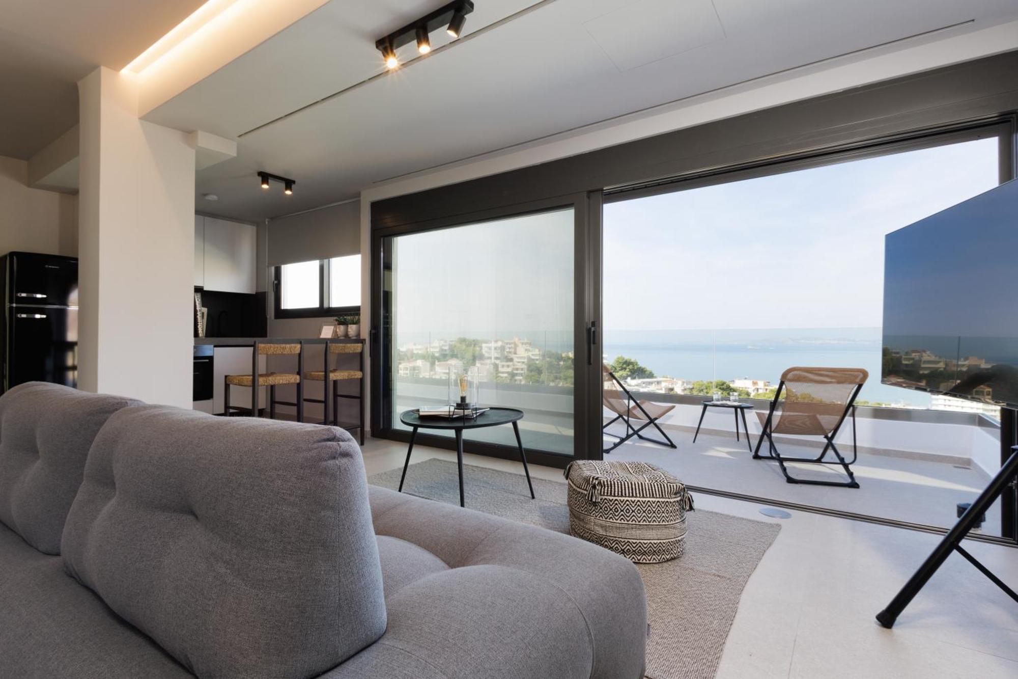 Experience Penthouse By Athens Riviera Saronida